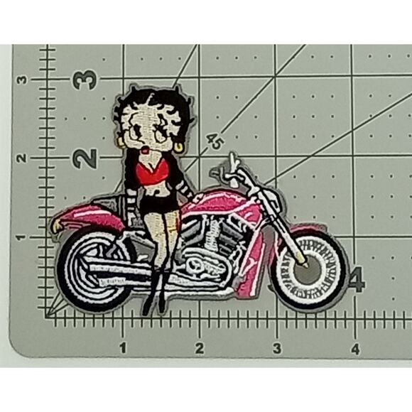 Betty Boop Motorcycle Embroidered Patch - Picture 1 of 1